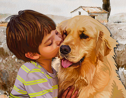 Illustration for Kiss Dog