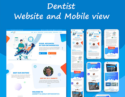Dentist Website and Mobile UI UX Design