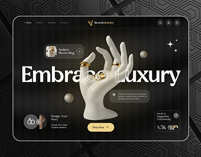 Jewelry Ecommerce Store Web Concept