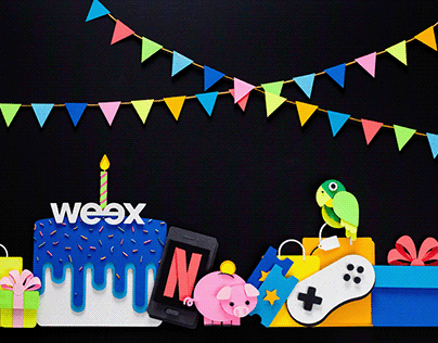 Weex aniversario mobile & wallet