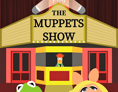 Poster Publicitario Sobre "The Muppets Show"