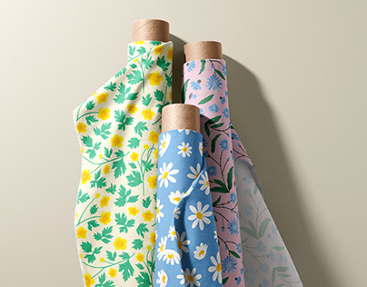 Floral fabric summer collection
