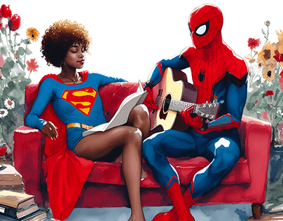 Spider-Man and Supergirl