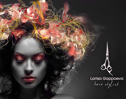 Логотип для парикмахера Larisa Gappoeva