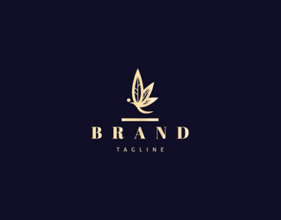 Cannabis butterfly logo