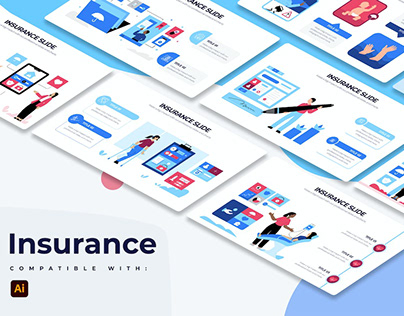 Business Insurance Slides Illustrator Infographics