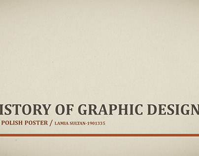 History of Graphic Design 'Polish Poster' Presentation.