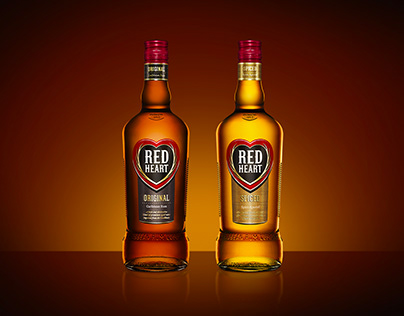 Red Heart Rum Packaging