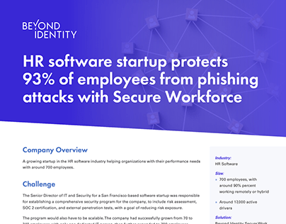 Cybersecurity Case Study: HR software startup