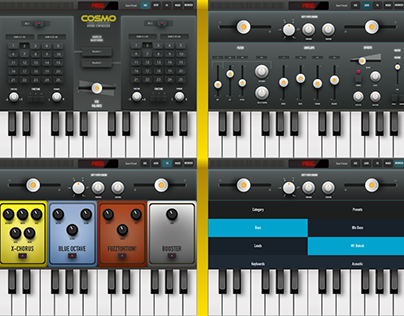 Cosmo Hybrid Synthesizer iOS App for iPad