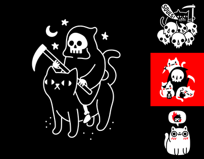 MISCHIEVOUS CATS Collection - Obinsun T-shirt Design