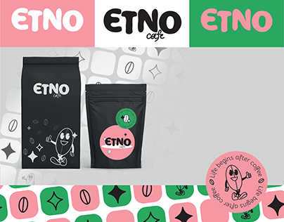 Etno Cafe logo and branding