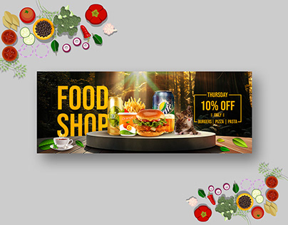Facebook Cover Page design | Food