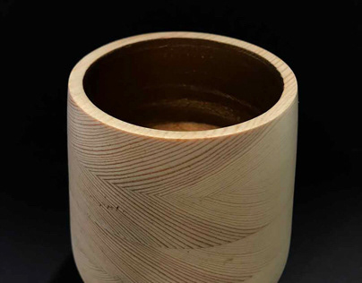 Wooden Lathe Pot