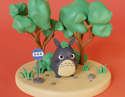 Totoro 3D Diorama