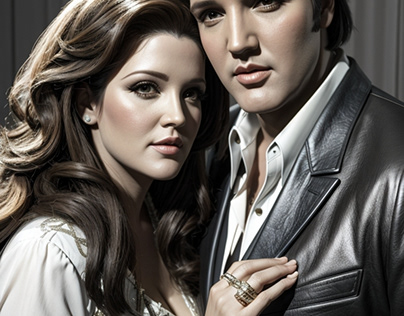 Elvis Presley reunited with Lisa Marie Presley