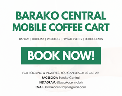 Social Media Post for Barako Central Mobile Coffee Cart