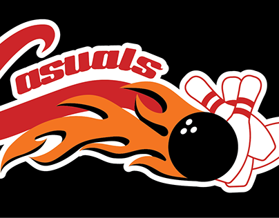 Casuals | Bowling League Team Logo