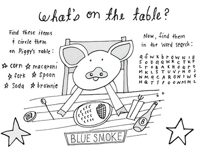 blue smoke placemats (2013)