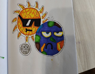 солнце, земля и луна