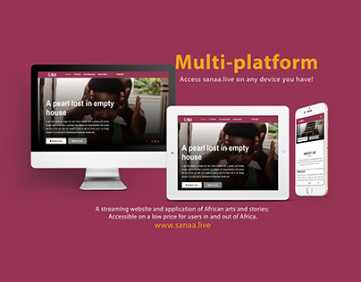 Sanaa a Streaming Platform - Design and Branding
