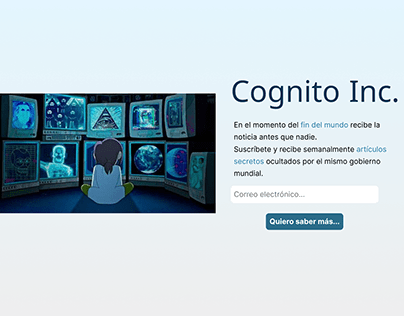 Landing page: Cógnito Inc.