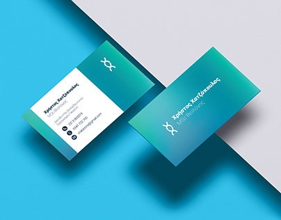 Business card design for Christos Xatzopoulos-Biologist