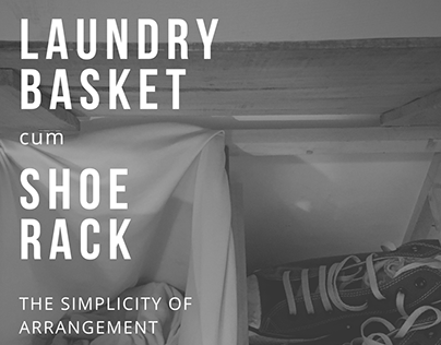 Laundry Basket cum Shoe Rack