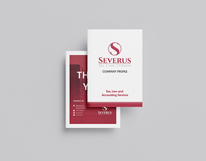Company Profile Design For Severus Tax and Law Firm