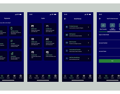 Banking/Finance Mobile Application design