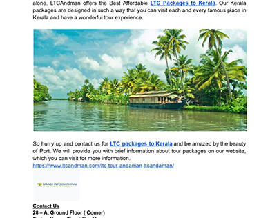 Best Affordable LTC Packages to Kerala