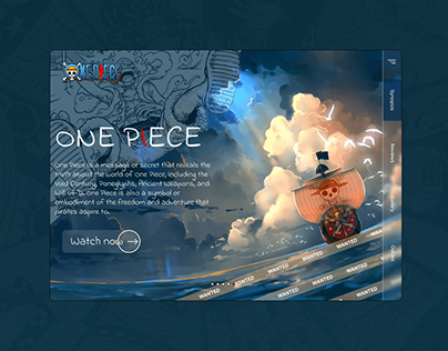 One Piece - Web Shot UI Concept