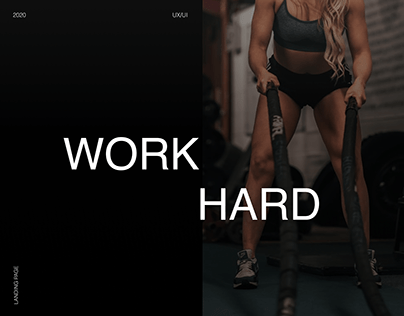 Landing page for a fitness trainer