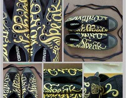 #handpainted #shies#calligraphyshoes #sexy #converse