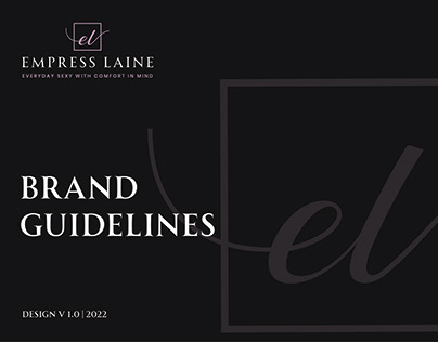 Brand style guide for a fashion and clothing brand