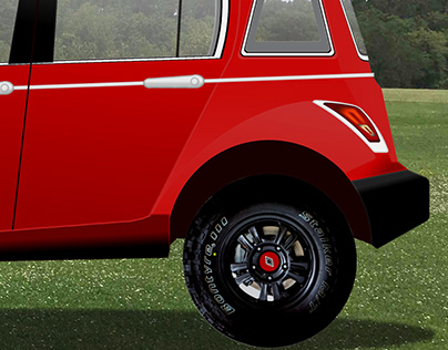 My red Renault 4... offroad