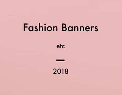 Web Ads (Fashion/Lifestyle)