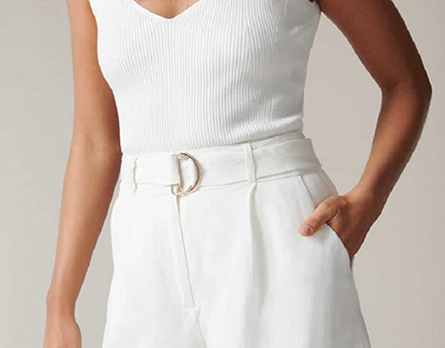 Buy Clara Belted Linen Shorts at Best Price