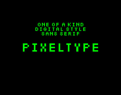 PixelType - Another Pixel-style Font