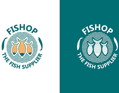 Fishop logo design