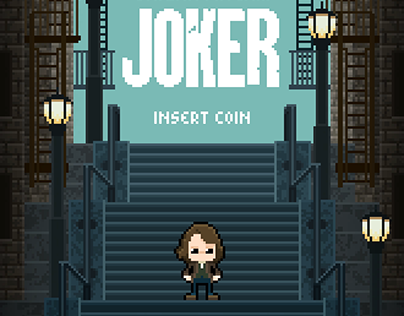Joker - Animated 8-bit Poster