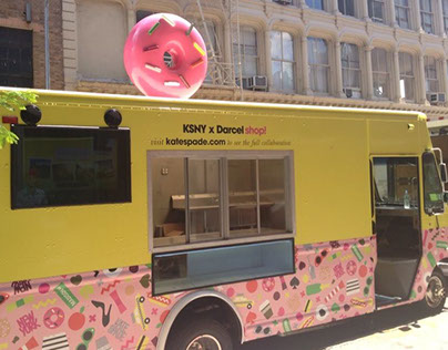 Kate Spade donut truck pop-up store 2013