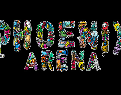 Phoenix arena lettering