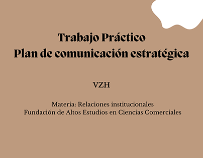 TP Plan de comunicación estratégica VZH