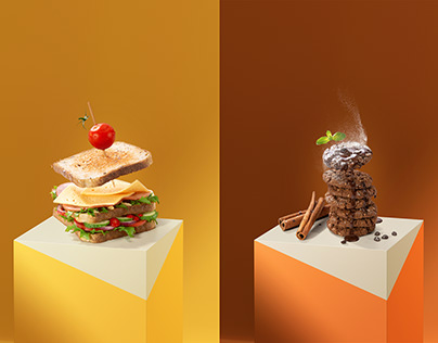 Food photoset with retouch for Gazpromneft