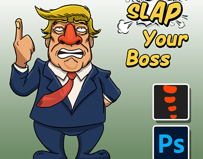 Casual 2D Game - Slap Your Boss