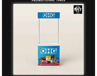 Promotional Table Design Mockup