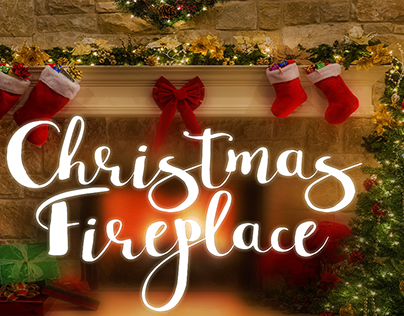 Christmas Fireplace Android Wallpaper