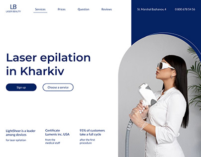 Landing page_for laser hair removal clinics