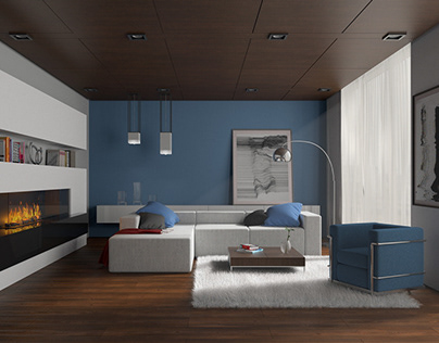 Modern Living Room / Interior Design